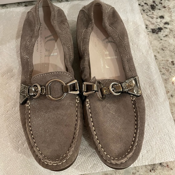 attilio giusti leombruni loafers with buckle silver - 35.5 - Picture 1 of 5